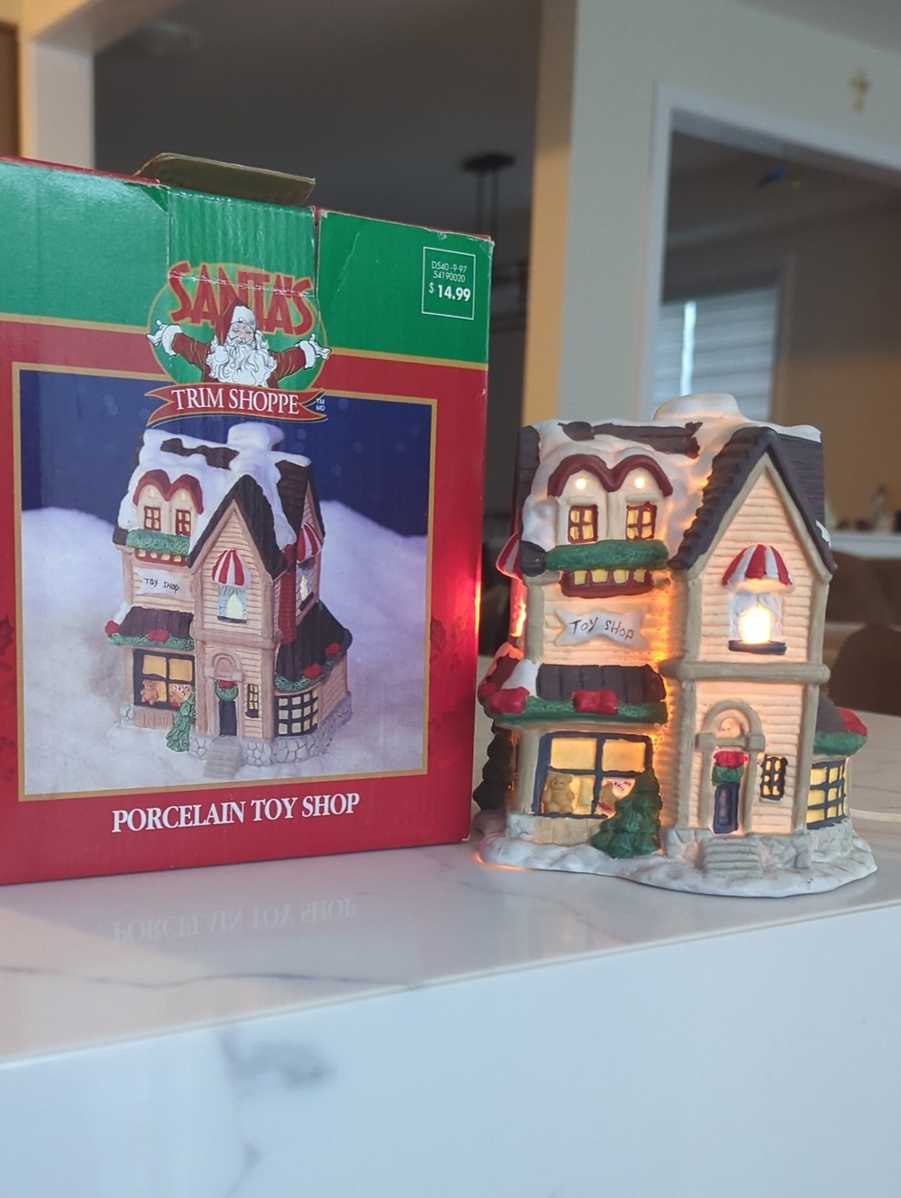Porcelain Toy Shop Christmas Village Building House